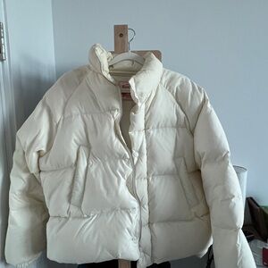 Korean Brand Women's Cream Puffer Jacket